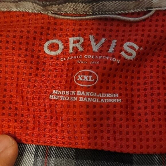 Mens orvis plaid shirt size xxl - Picture 6 of 8